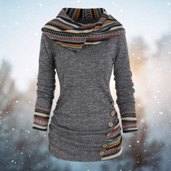 MAREN | TRIBAL-KAPUZENPULLOVER