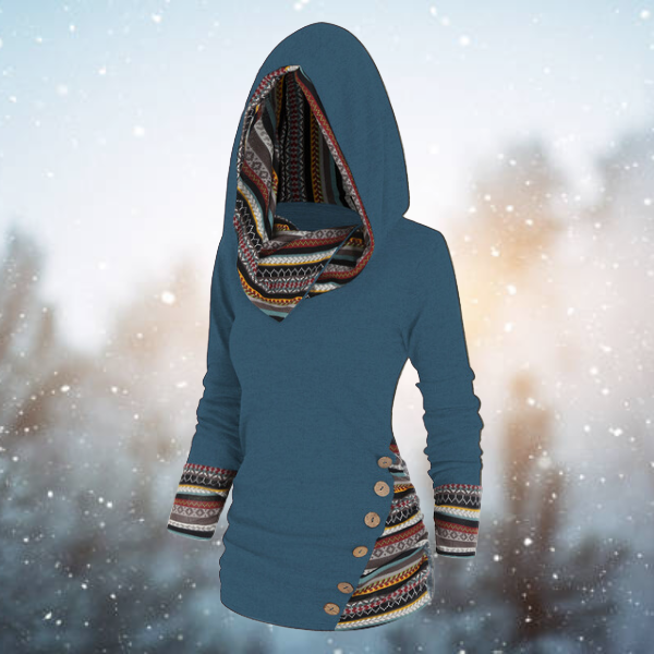 MAREN | TRIBAL-KAPUZENPULLOVER